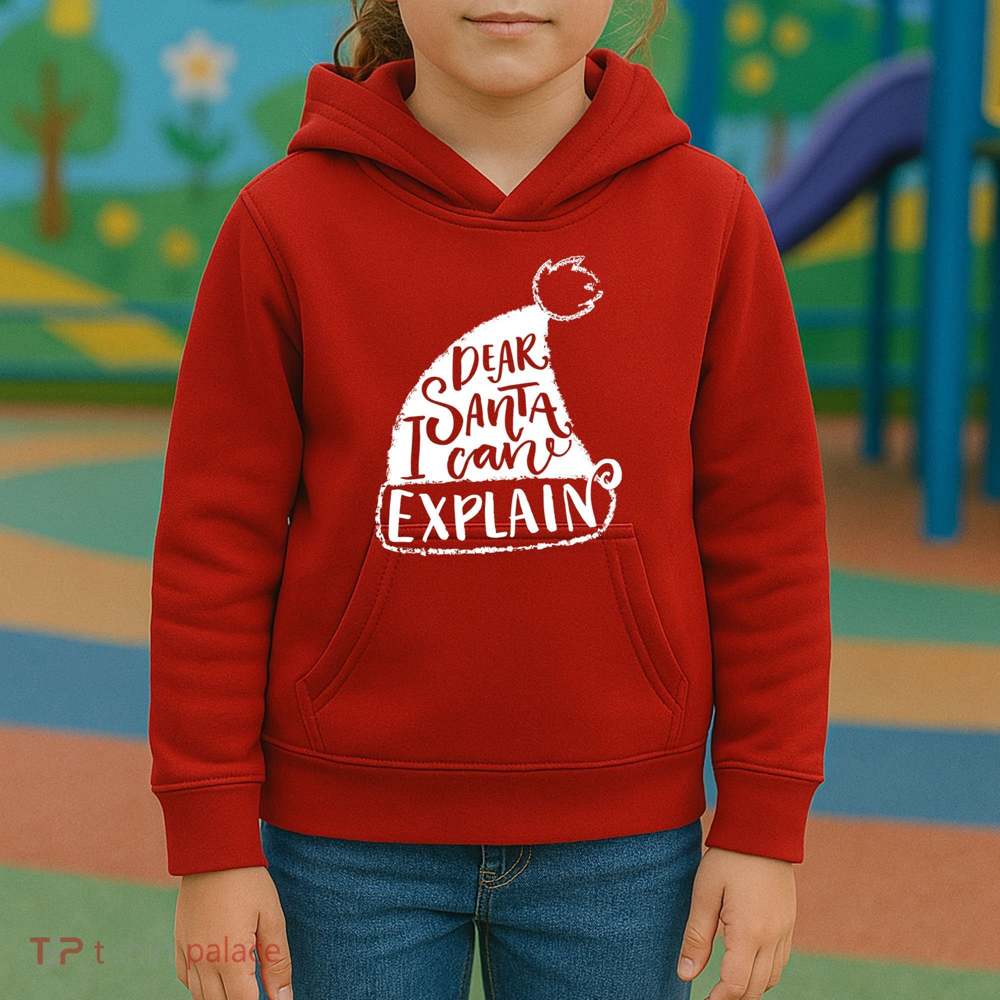 Dear Santa I Can Explain Kids Hoodie