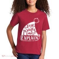 Dear Santa I Can Explain Kids T-Shirt thumb 2