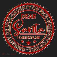 Dear Santa I Can Explain Christmas Emblem Women's Sweatshirt thumb 2