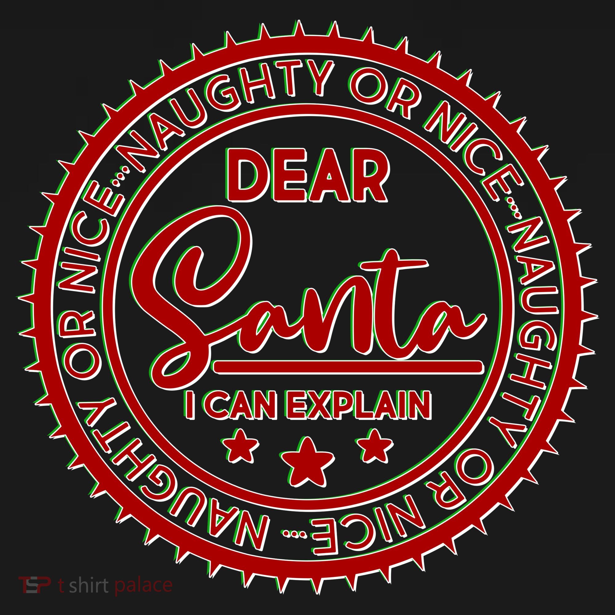 Dear Santa I Can Explain Christmas Emblem Backpack