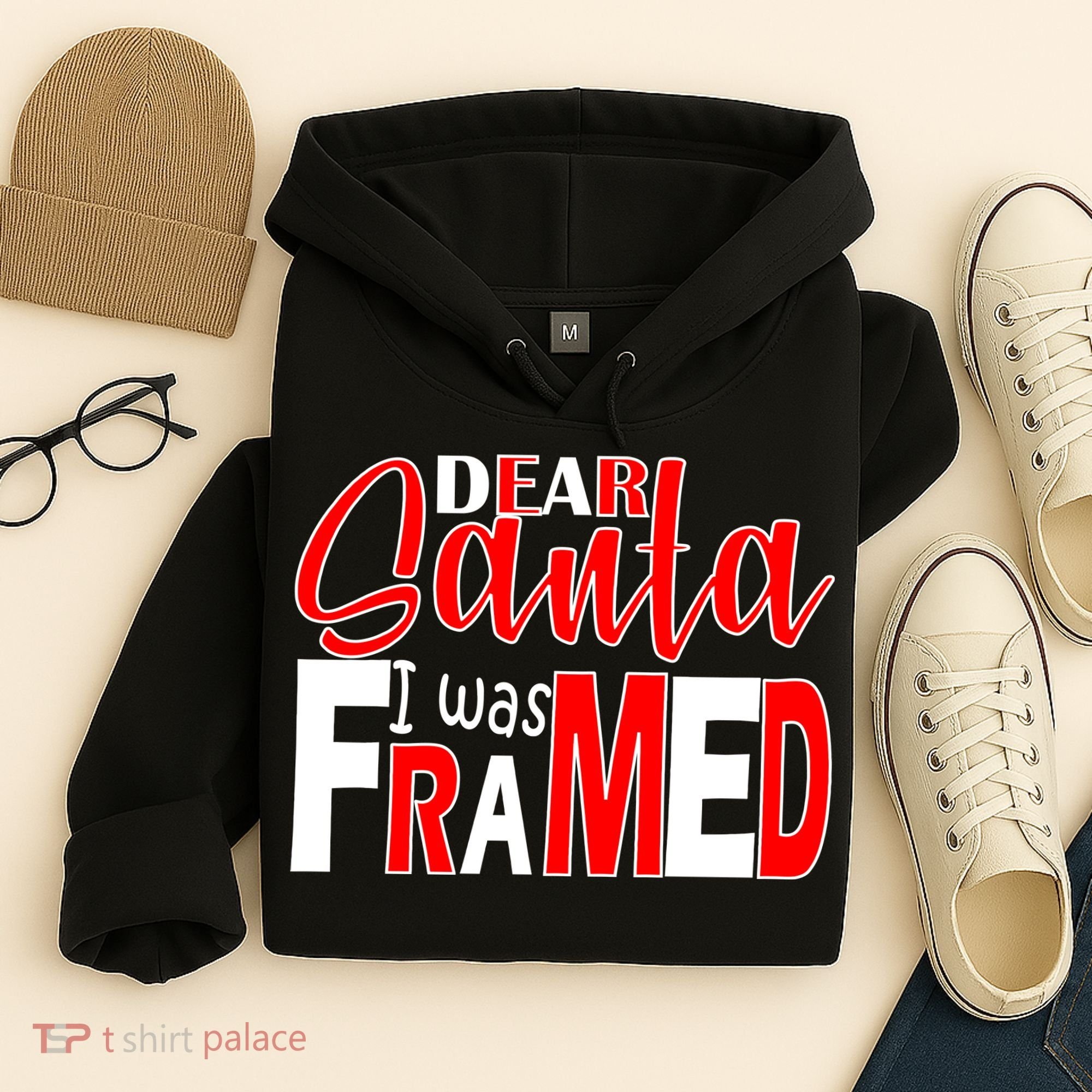 Dear Santa I Was FRAMED Hoodie