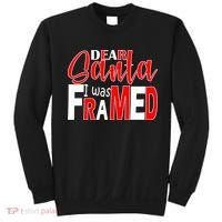 Dear Santa I Was FRAMED Sweatshirt thumb 0