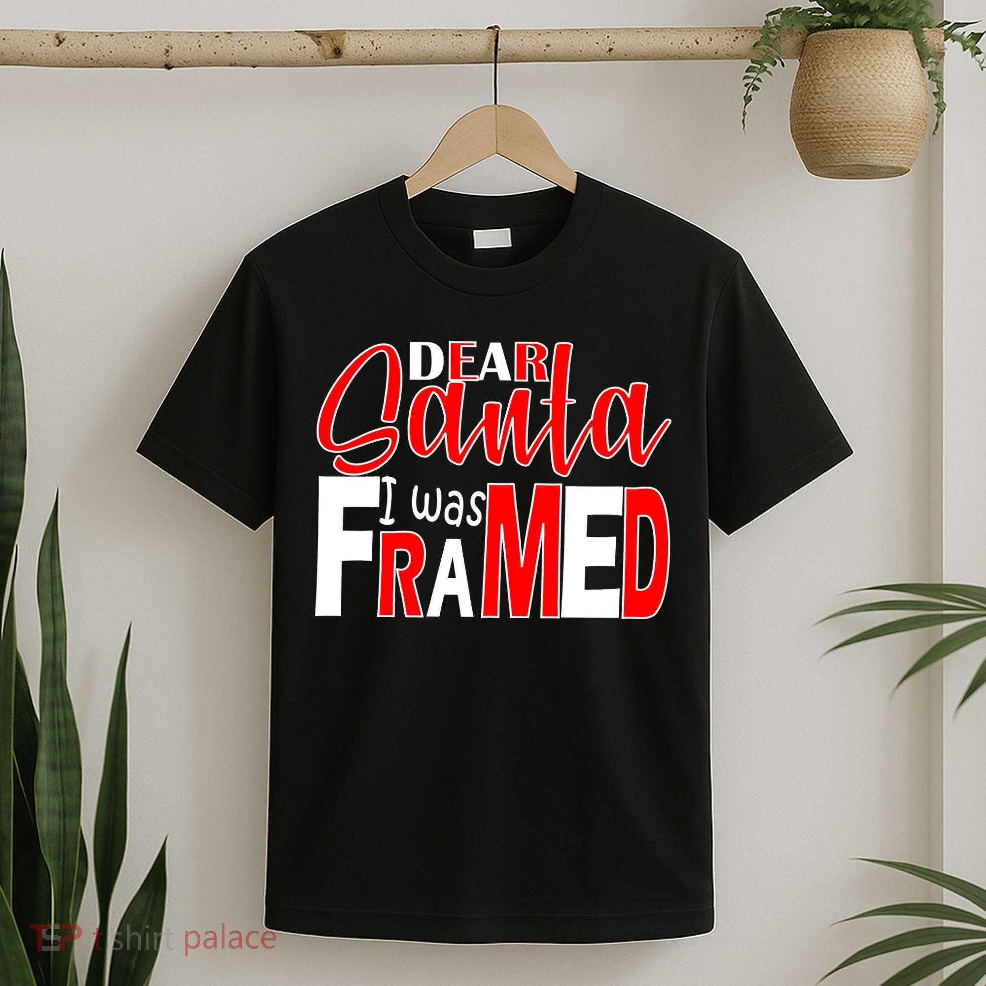 Dear Santa I Was FRAMED T-Shirt