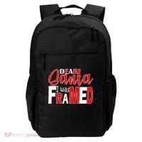 Dear Santa I Was FRAMED Backpack thumb 0