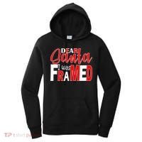 Dear Santa I Was FRAMED Women's Hoodie thumb 0