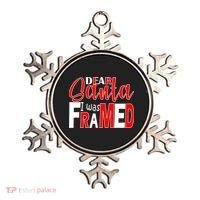 Dear Santa I Was FRAMED Ornament thumb 0