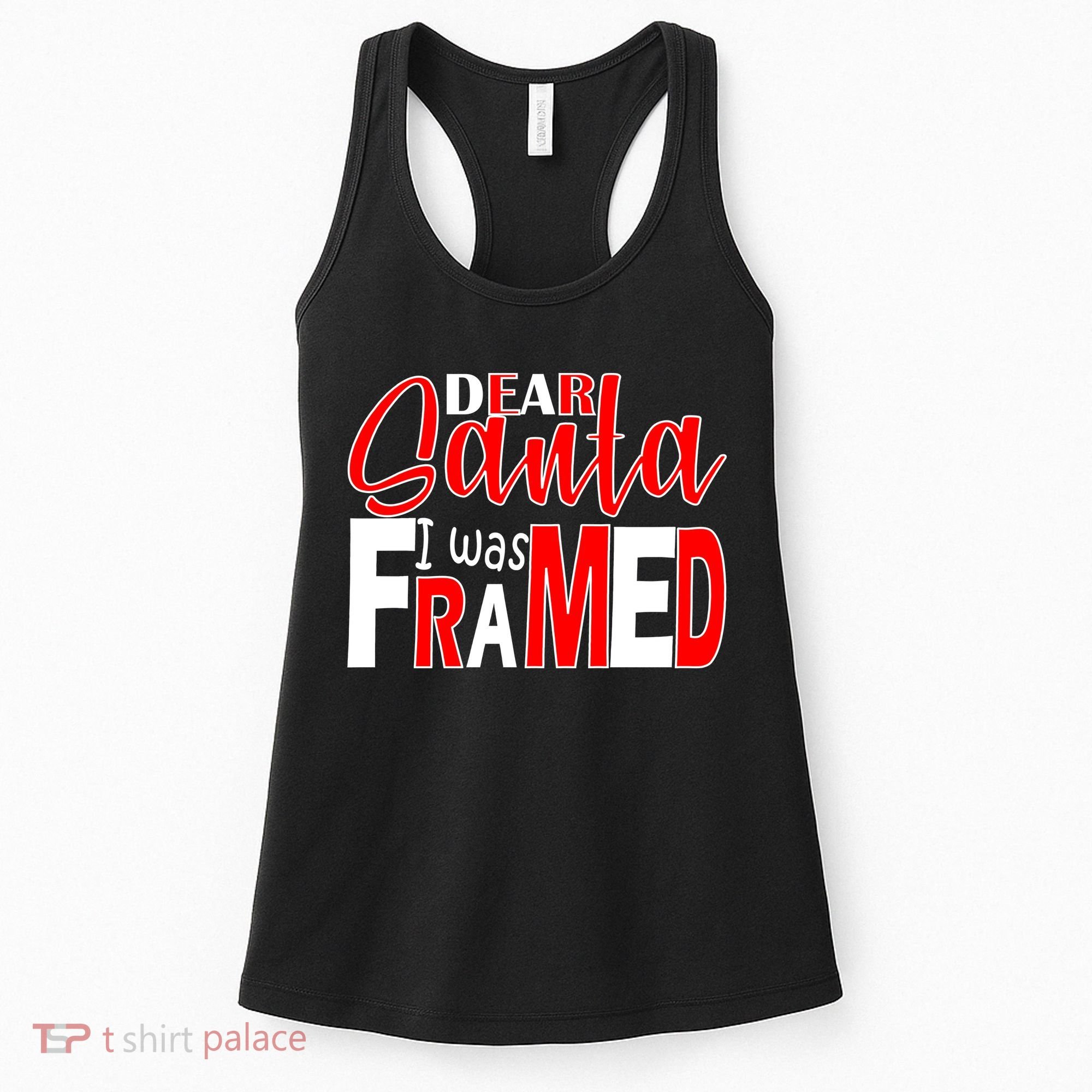 Dear Santa I Was FRAMED Women's Tank Top