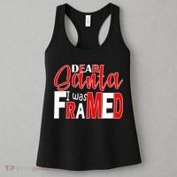 Dear Santa I Was FRAMED Women's Tank Top thumb 3