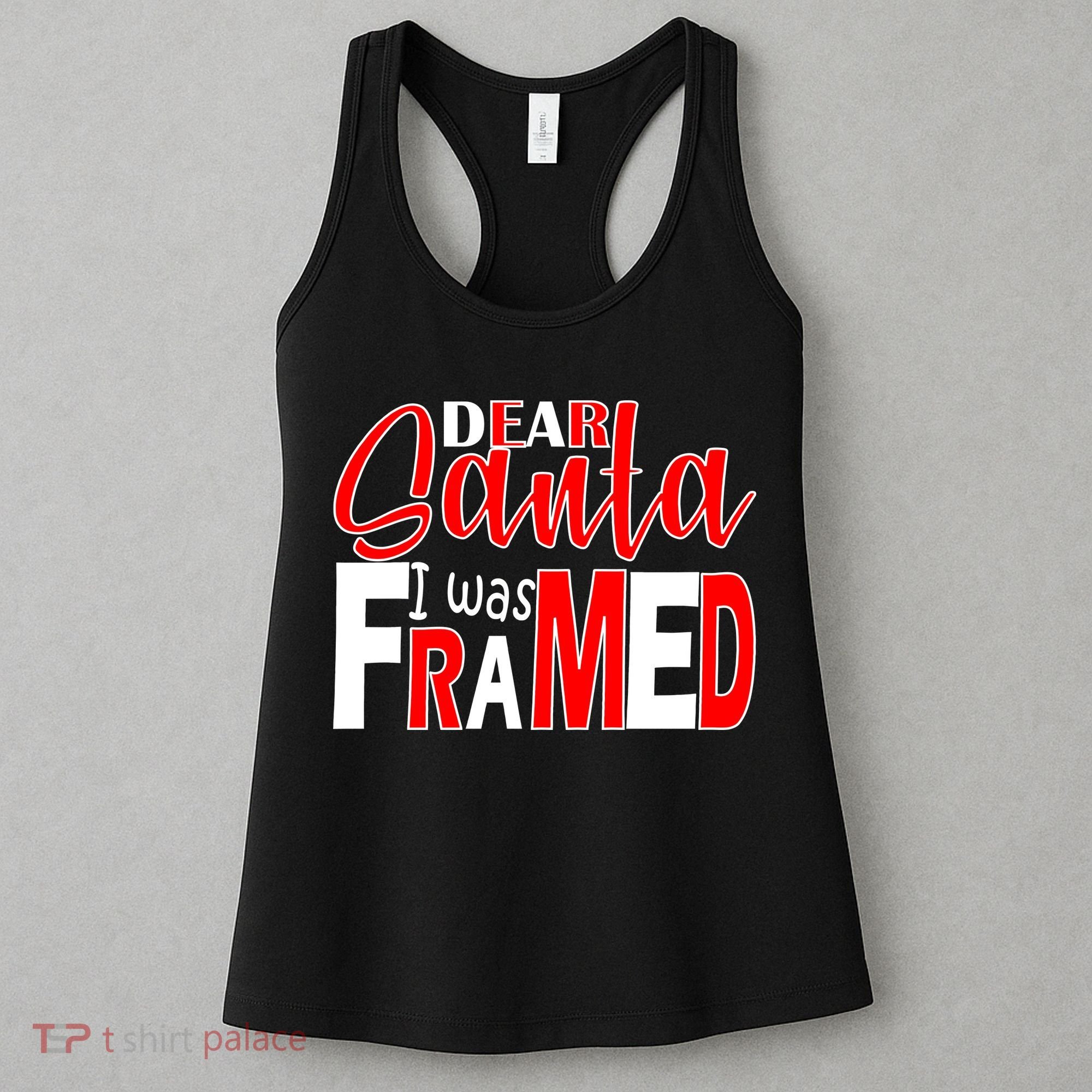 Dear Santa I Was FRAMED Women's Tank Top
