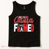 Dear Santa I Was FRAMED Tank Top thumb 2