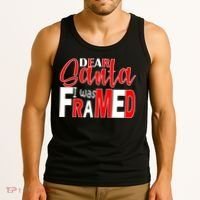 Dear Santa I Was FRAMED Tank Top thumb 3