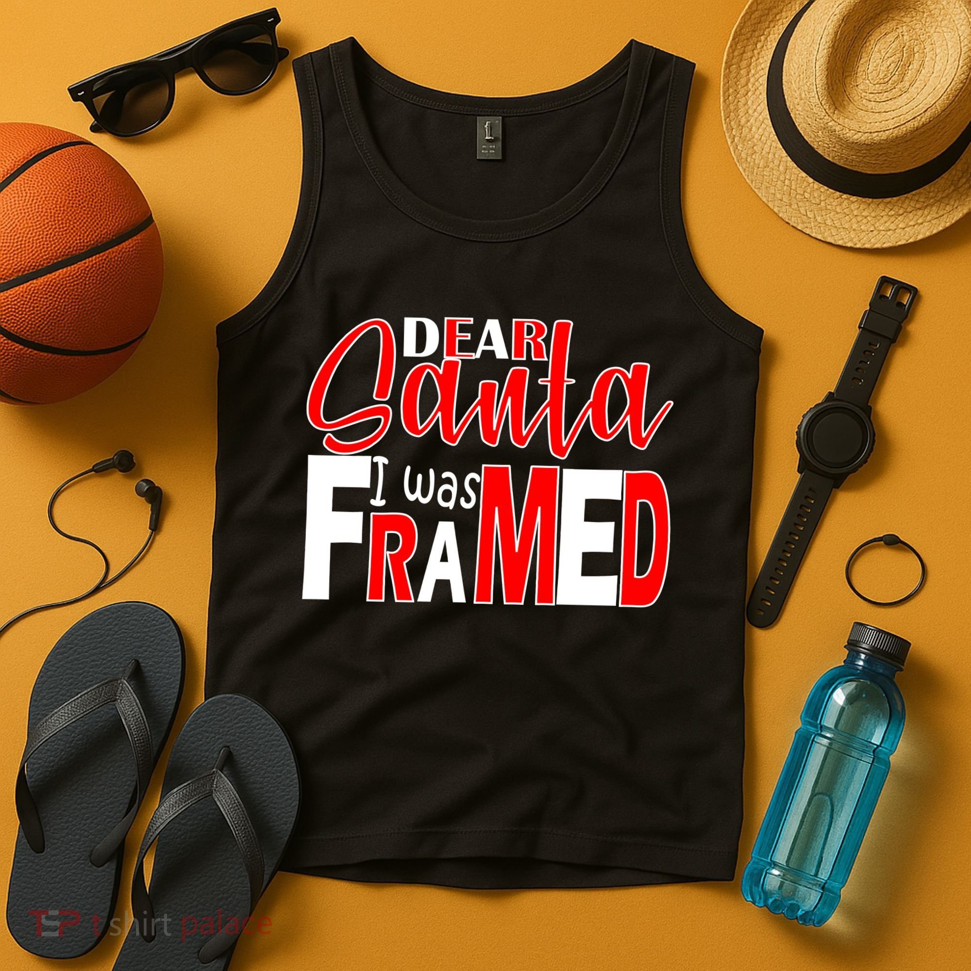 Dear Santa I Was FRAMED Tank Top