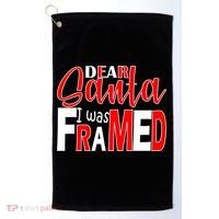 Dear Santa I Was FRAMED Golf Towel thumb 0