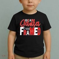 Dear Santa I Was FRAMED Toddler T-Shirt thumb 2