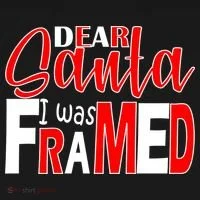 Dear Santa I Was FRAMED Toddler T-Shirt thumb 4
