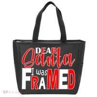 Dear Santa I Was FRAMED Tote Bag thumb 0