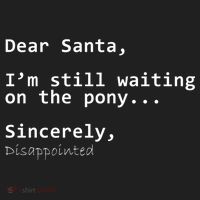 Dear Santa I'm Sincerely Disappointed No Pony Golf Towel thumb 3