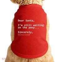 Dear Santa I'm Sincerely Disappointed No Pony Doggie Tank thumb 0