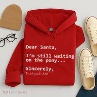 Dear Santa I'm Sincerely Disappointed No Pony Hoodie thumb 4