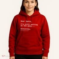 Dear Santa I'm Sincerely Disappointed No Pony Hoodie thumb 5