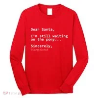 Dear Santa I'm Sincerely Disappointed No Pony Long Sleeve Shirt thumb 0