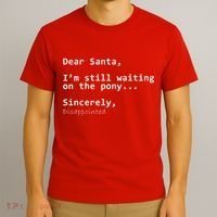 Dear Santa I'm Sincerely Disappointed No Pony T-Shirt thumb 3