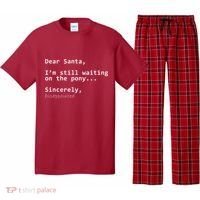 Dear Santa I'm Sincerely Disappointed No Pony Pajama Set thumb 0