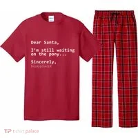 Dear Santa I'm Sincerely Disappointed No Pony Pajama Set thumb 0