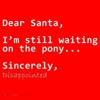 Dear Santa I'm Sincerely Disappointed No Pony Tank Top thumb 6