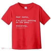 Dear Santa I'm Sincerely Disappointed No Pony Toddler T-Shirt thumb 0
