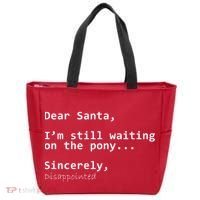 Dear Santa I'm Sincerely Disappointed No Pony Tote Bag thumb 0