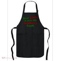 Dear Santa It Was My Brother's Fault Apron thumb 0