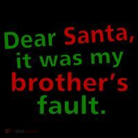 Dear Santa It Was My Brother's Fault Coffee Mug thumb 5