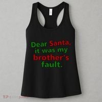 Dear Santa It Was My Brother's Fault Women's Tank Top thumb 3