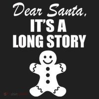 Dear Santa It's A Long Story Golf Towel thumb 3