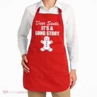 Dear Santa It's A Long Story Apron thumb 2