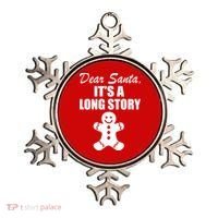 Dear Santa It's A Long Story Ornament thumb 0