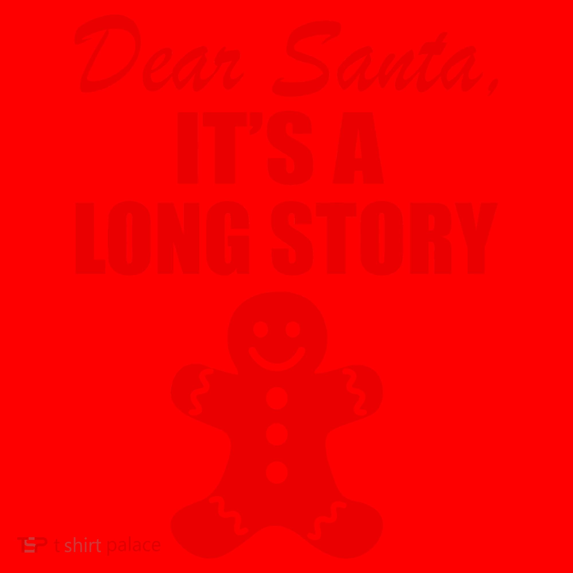 Dear Santa It's A Long Story Santa Hat