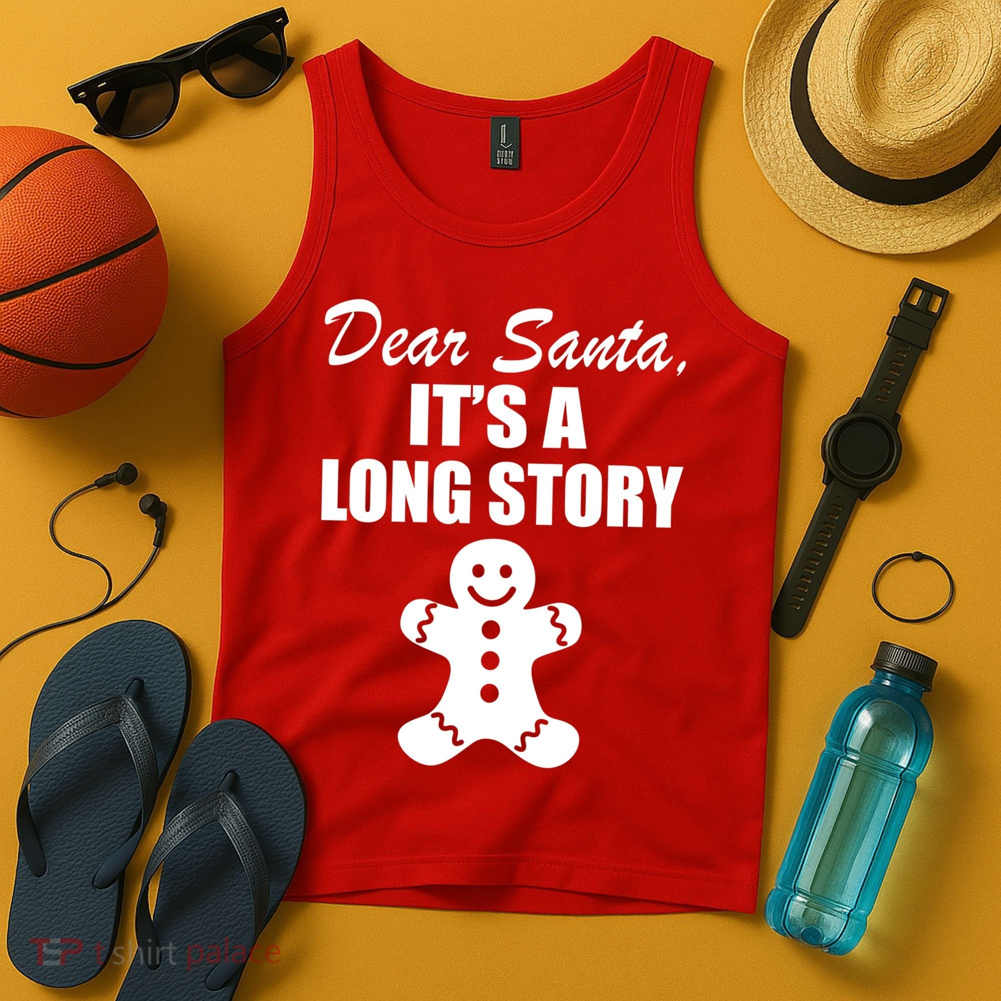 Dear Santa It's A Long Story Tank Top