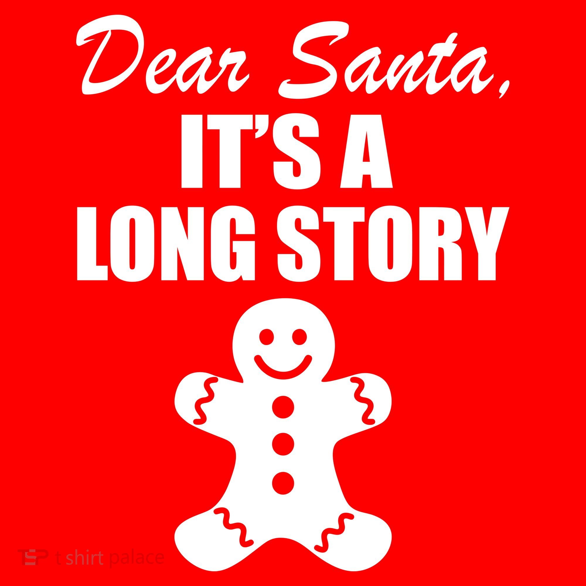 Dear Santa It's A Long Story Kids Sweatshirt
