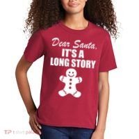 Dear Santa It's A Long Story Kids T-Shirt thumb 2