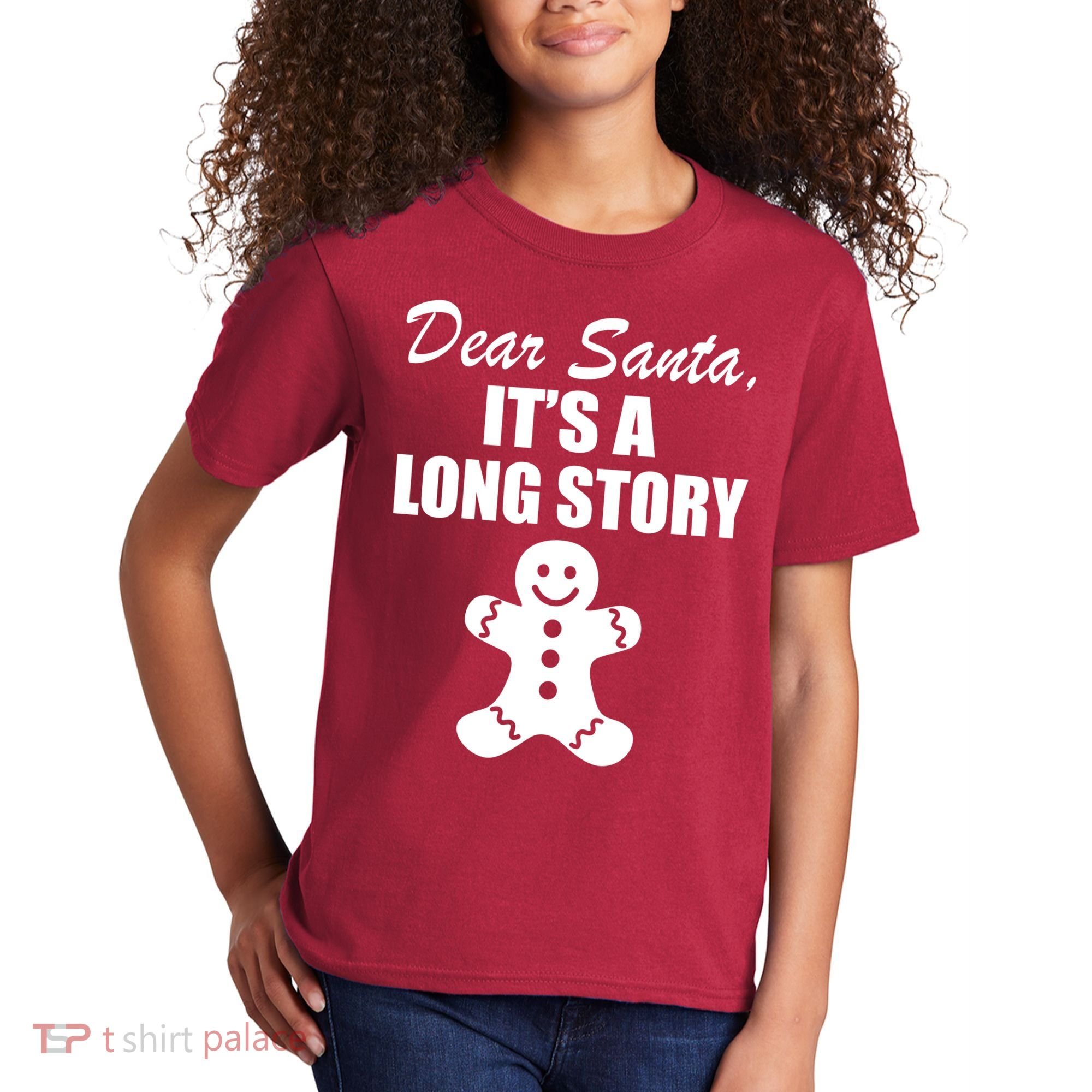 Dear Santa It's A Long Story Kids T-Shirt