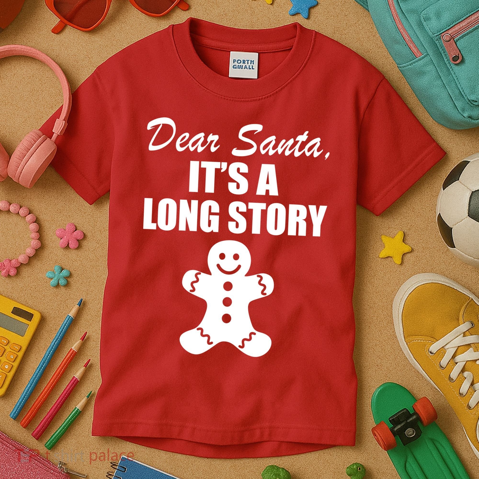 Dear Santa It's A Long Story Kids T-Shirt