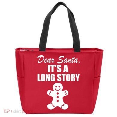 Dear Santa It's A Long Story Tote Bag