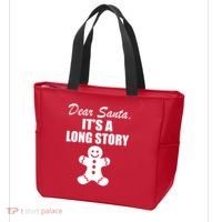 Dear Santa It's A Long Story Tote Bag thumb 3