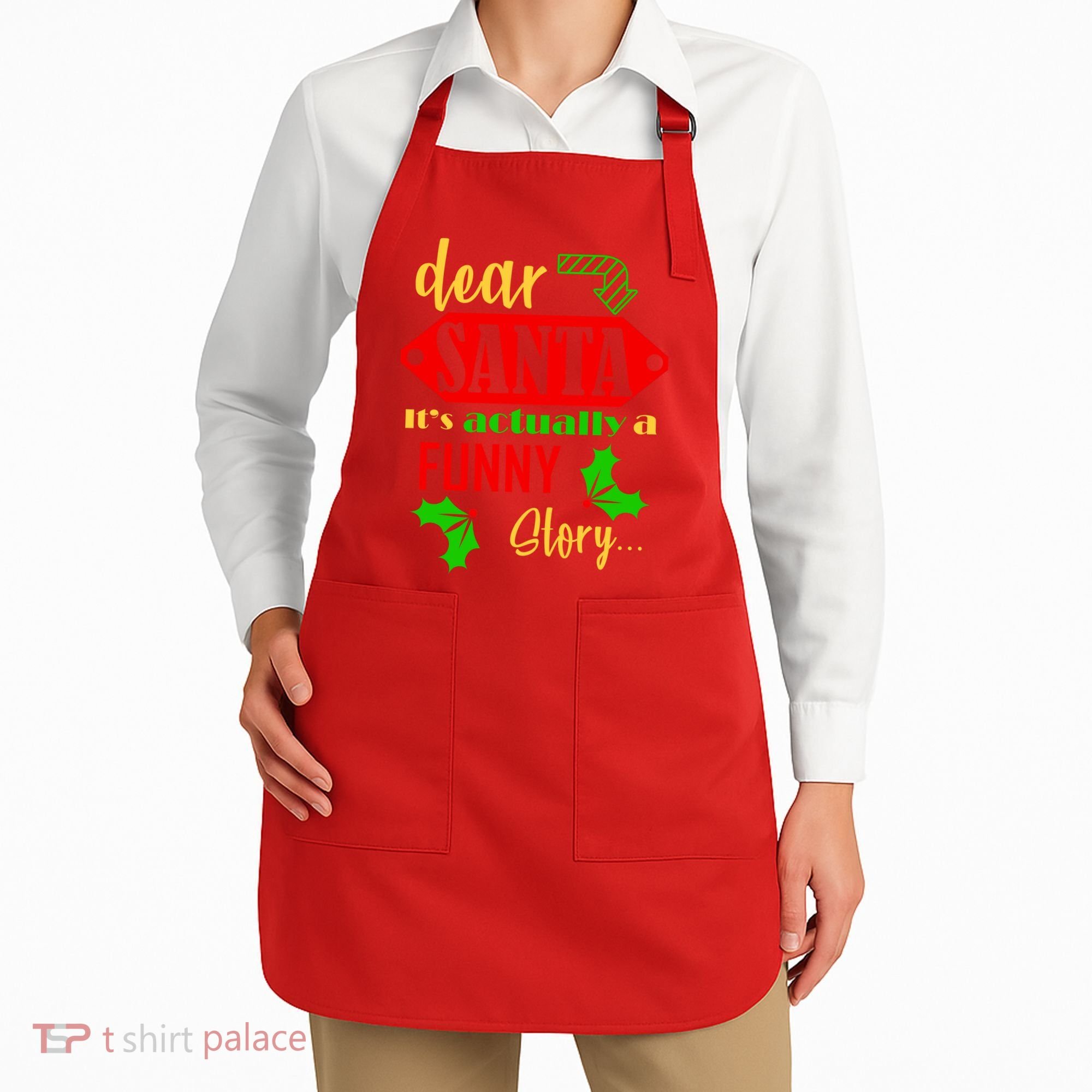 Dear Santa It's Actually A Funny Story Apron