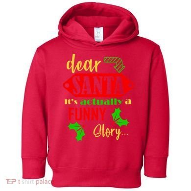 Dear Santa It's Actually A Funny Story Toddler Hoodie