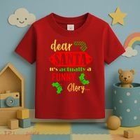 Dear Santa It's Actually A Funny Story Toddler T-Shirt thumb 3