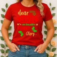 Dear Santa It's Actually A Funny Story Women's T-Shirt thumb 2