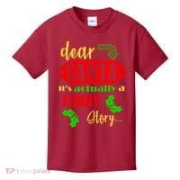 Dear Santa It's Actually A Funny Story Kids T-Shirt thumb 0